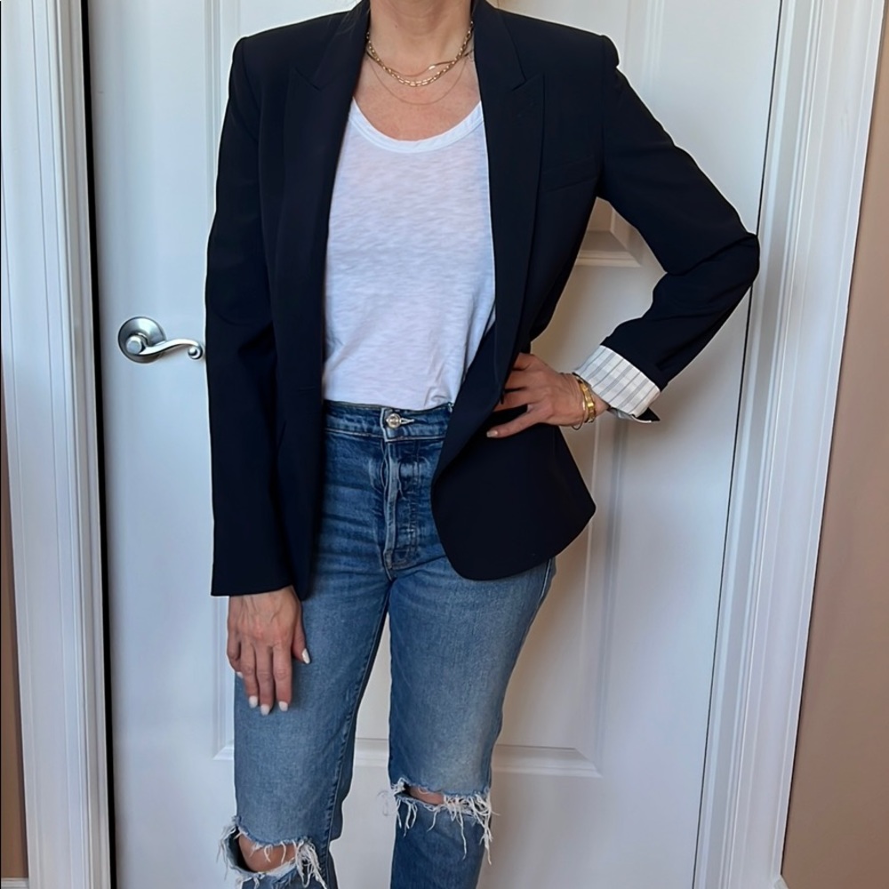 Theory navy blue blazer
